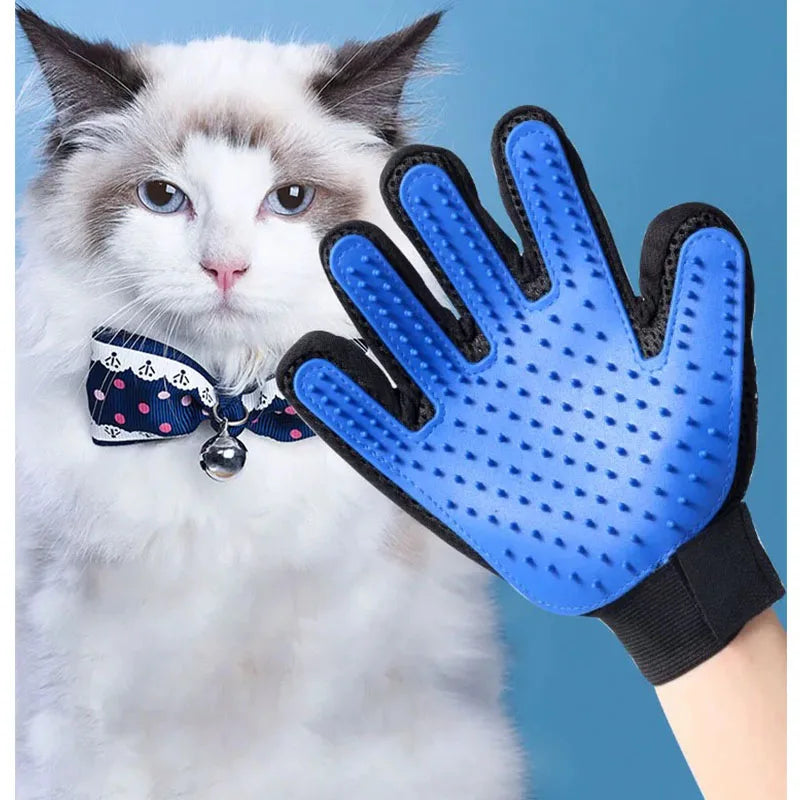 Pet Grooming Glove Brush – Deshedding & Massage Hair Remover