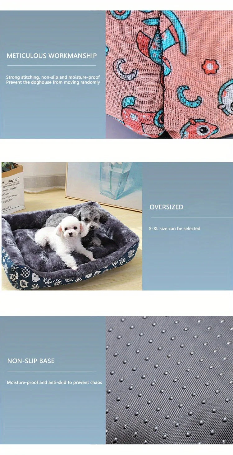 Pet Dog Bed Sofa Mats Winter Pet Products For Large Medium Small House Cat Bed