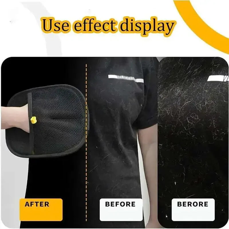 Reusable Pet Hair Removal Gloves – Double-Sided Grooming & Cleaning Tool
