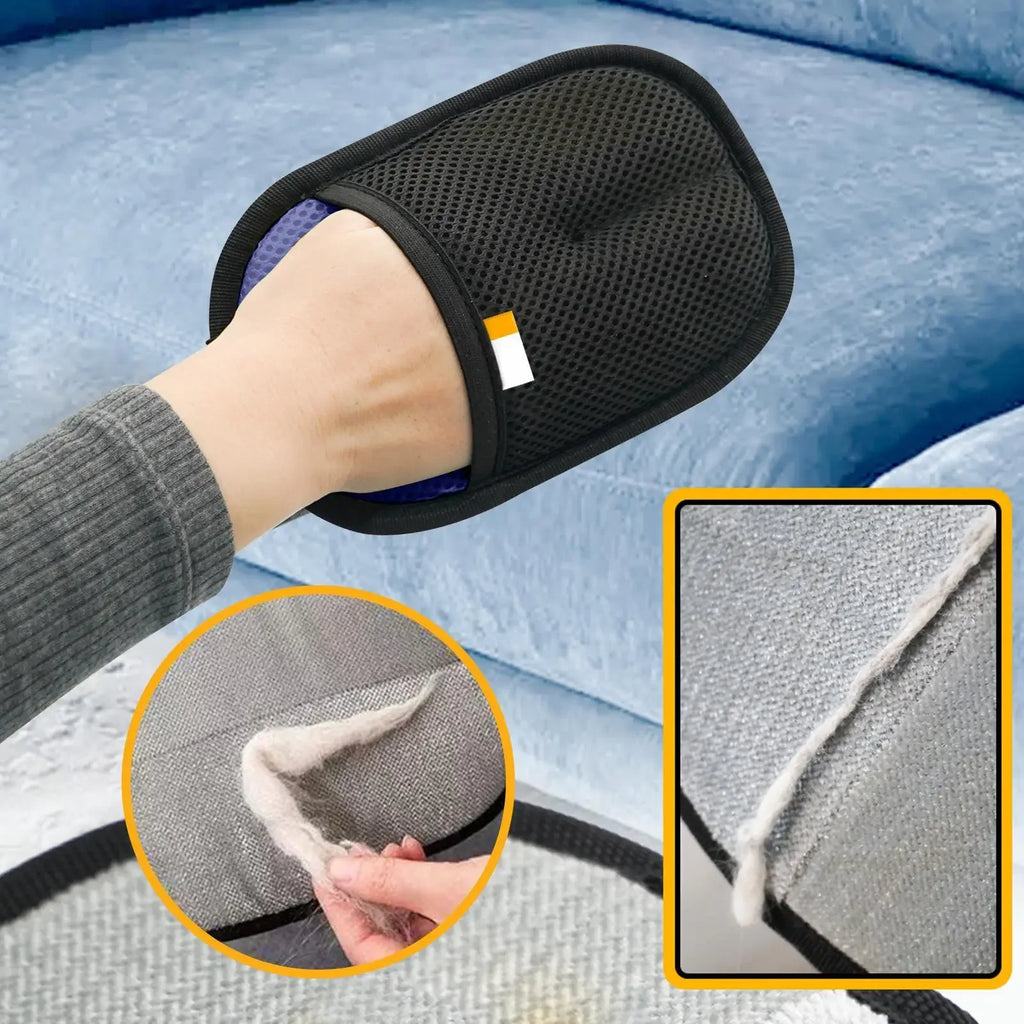 Reusable Pet Hair Removal Gloves – Double-Sided Grooming & Cleaning Tool