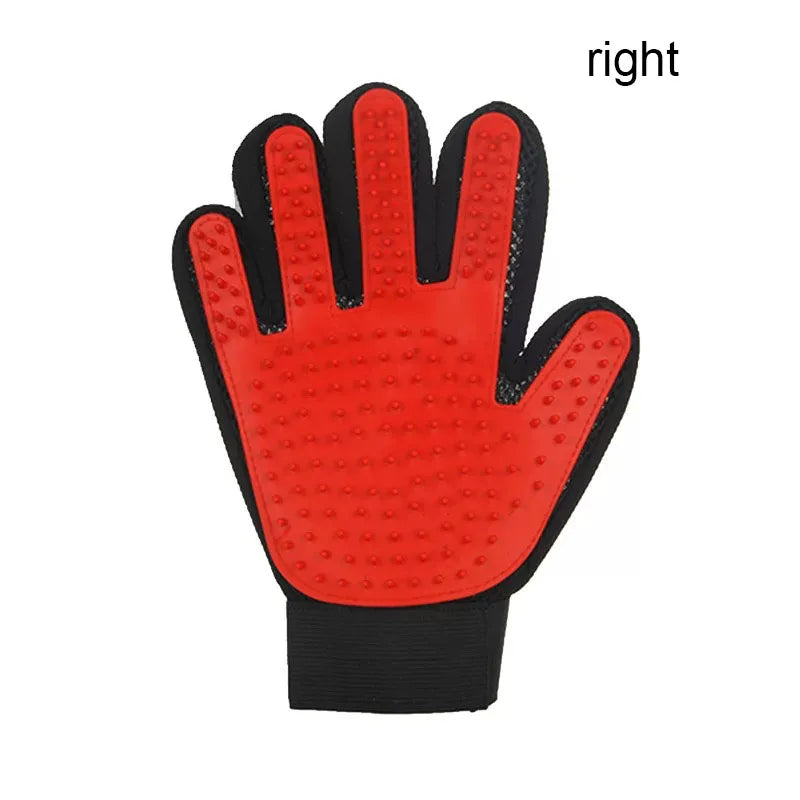 Pet Grooming Glove Brush – Deshedding & Massage Hair Remover