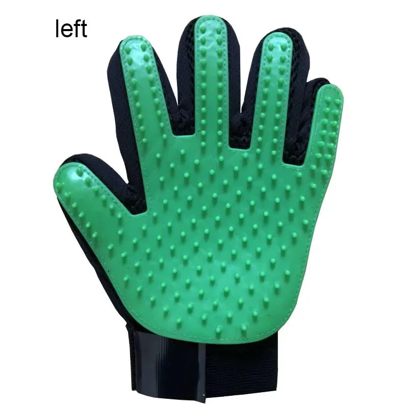 Pet Grooming Glove Brush – Deshedding & Massage Hair Remover