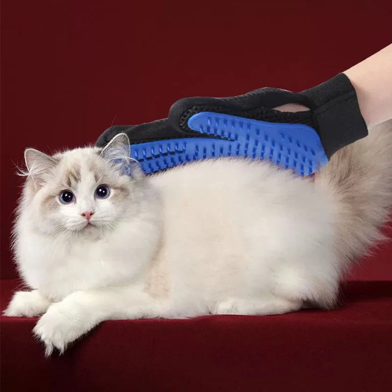 Pet Grooming Glove Brush – Deshedding & Massage Hair Remover