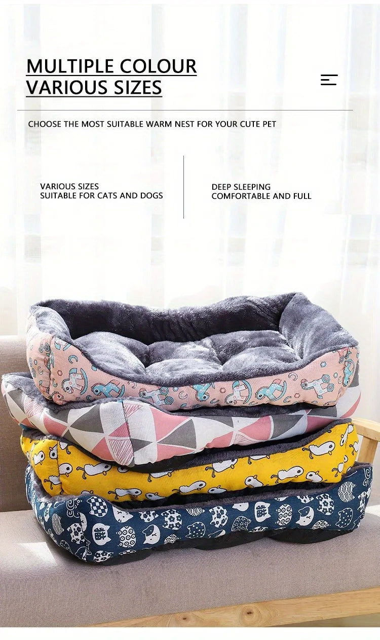 Pet Dog Bed Sofa Mats Winter Pet Products For Large Medium Small House Cat Bed