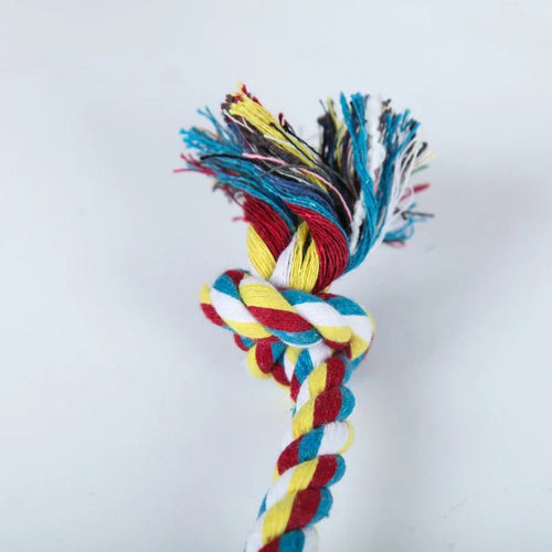 1 pcs New Random Pet puppy chew toy cotton knot rope molar toy durable hemp rope knot dog toy pet Teeth Cleaning Supplies