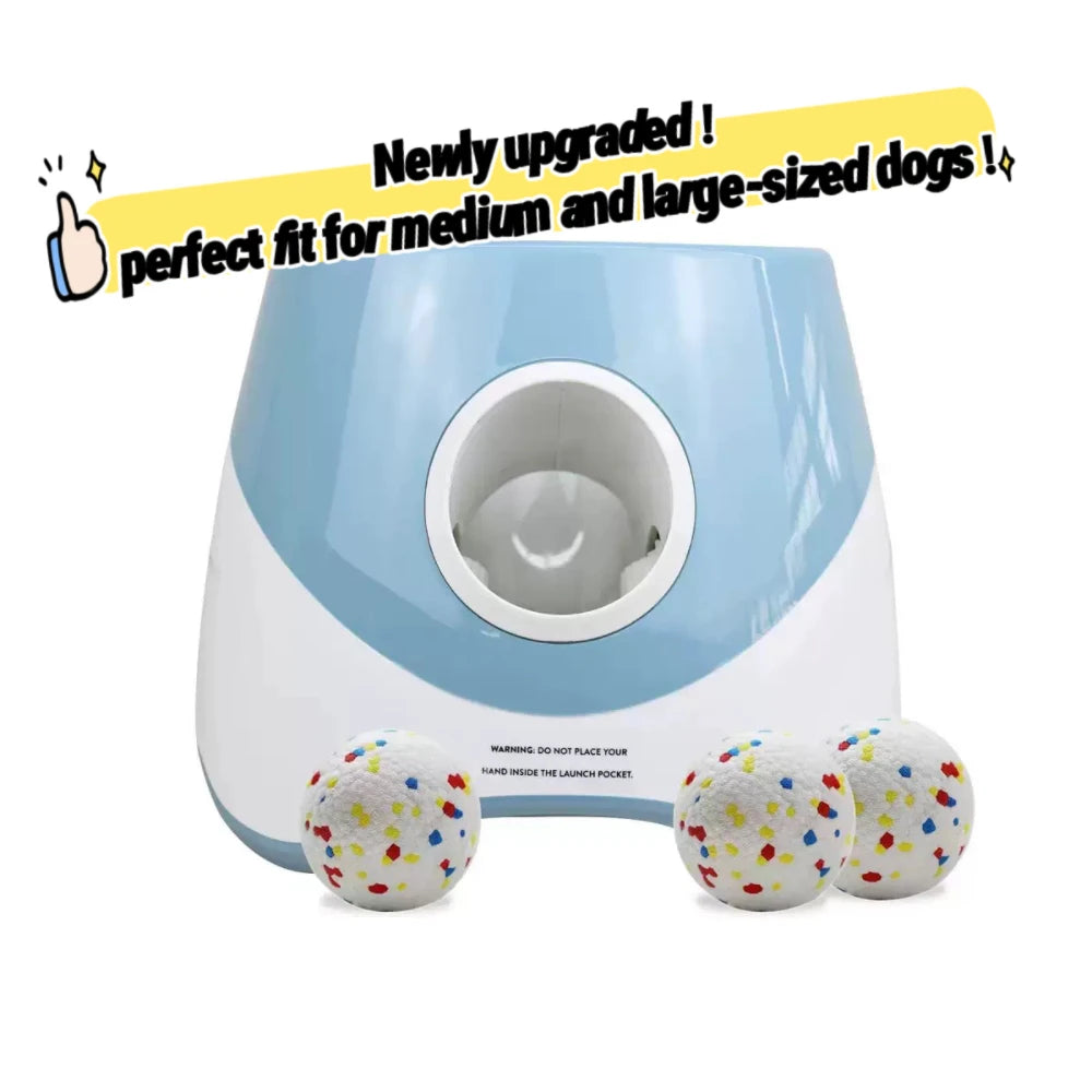 Rechargeable Automatic Tennis Ball Launcher for Dogs Interactive Fetch Throwing Machine
