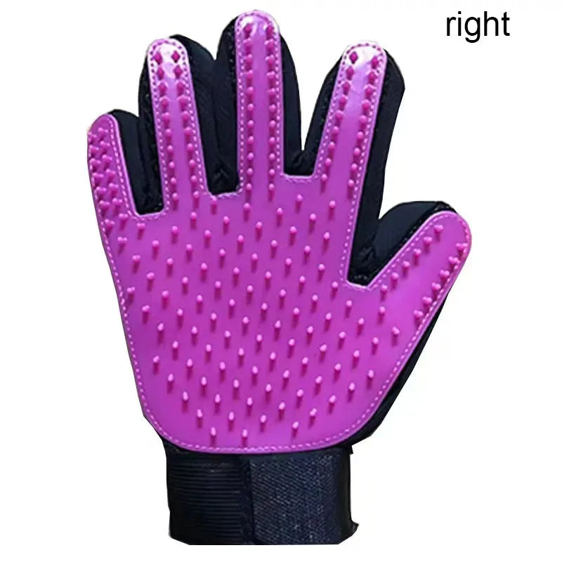Pet Grooming Glove Brush – Deshedding & Massage Hair Remover