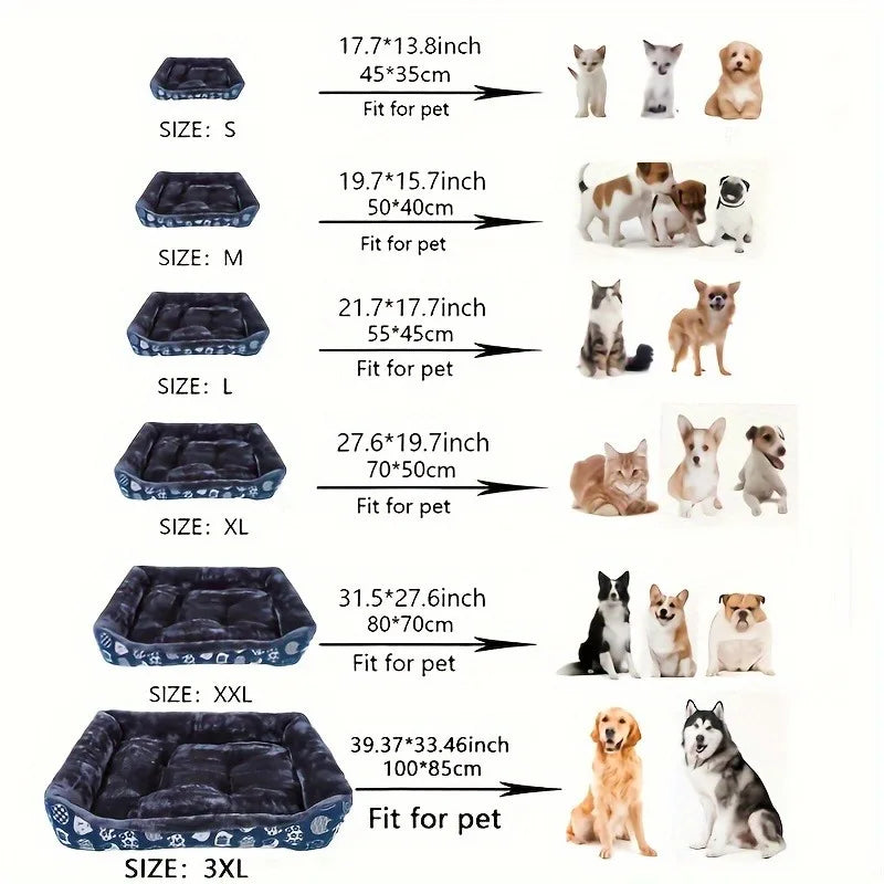Pet Dog Bed Sofa Mats Winter Pet Products For Large Medium Small House Cat Bed