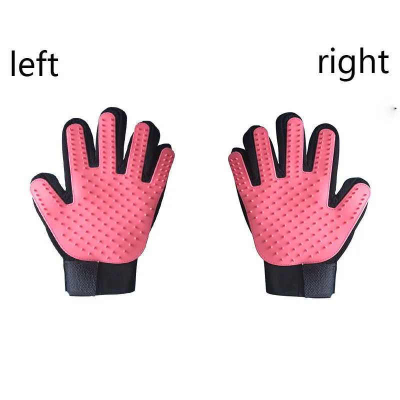 Pet Grooming Glove Brush – Deshedding & Massage Hair Remover