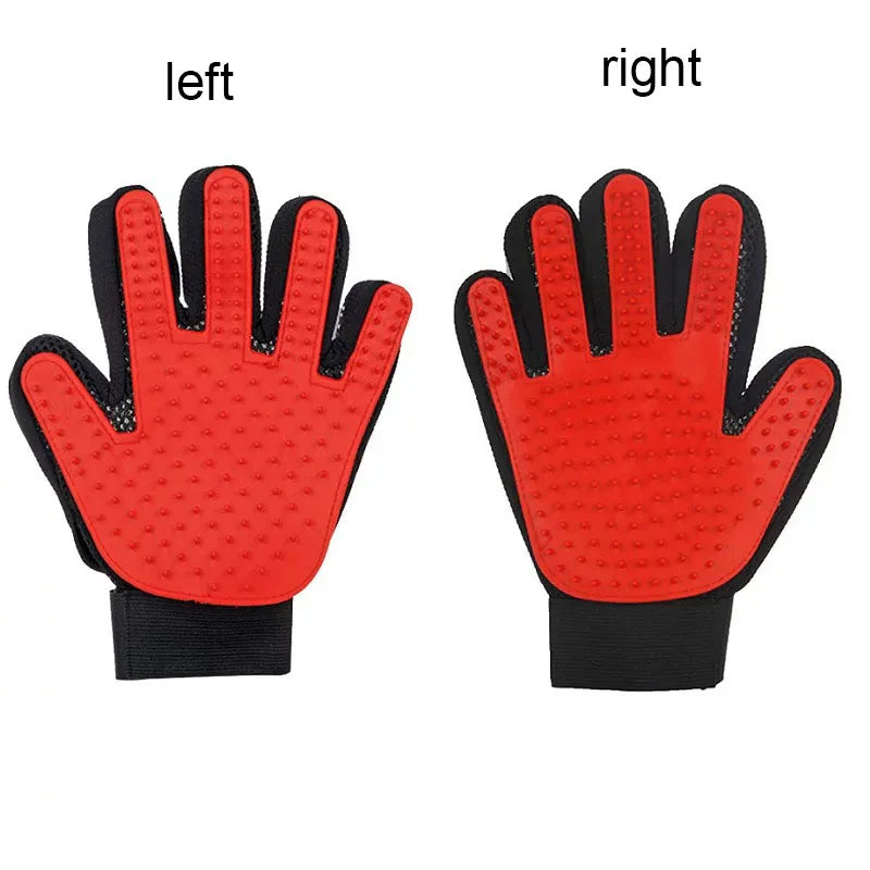 Pet Grooming Glove Brush – Deshedding & Massage Hair Remover