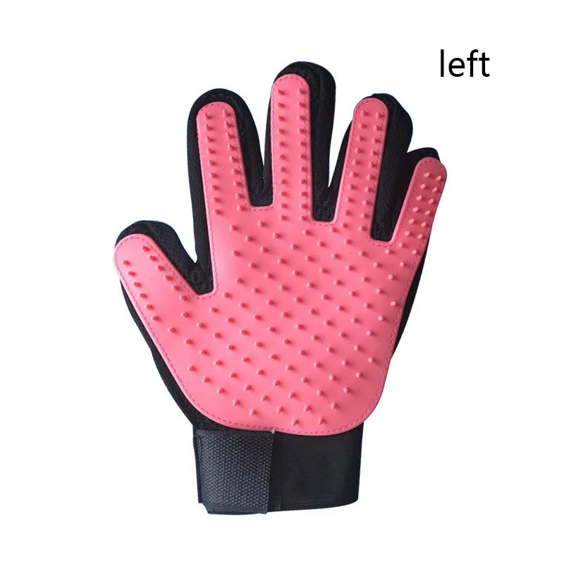 Pet Grooming Glove Brush – Deshedding & Massage Hair Remover