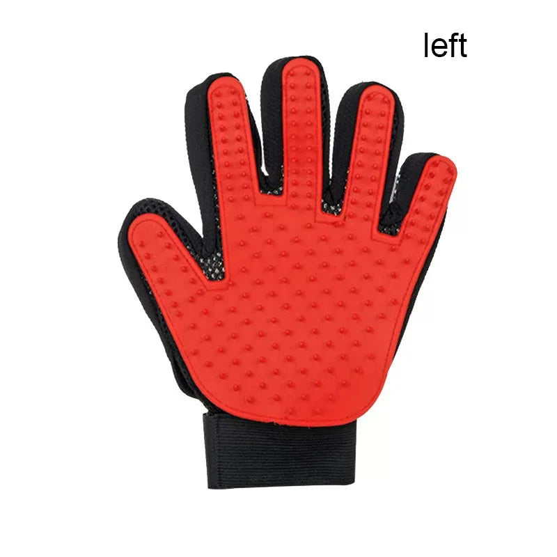 Pet Grooming Glove Brush – Deshedding & Massage Hair Remover