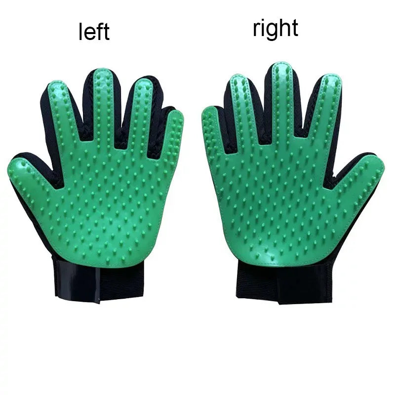 Pet Grooming Glove Brush – Deshedding & Massage Hair Remover