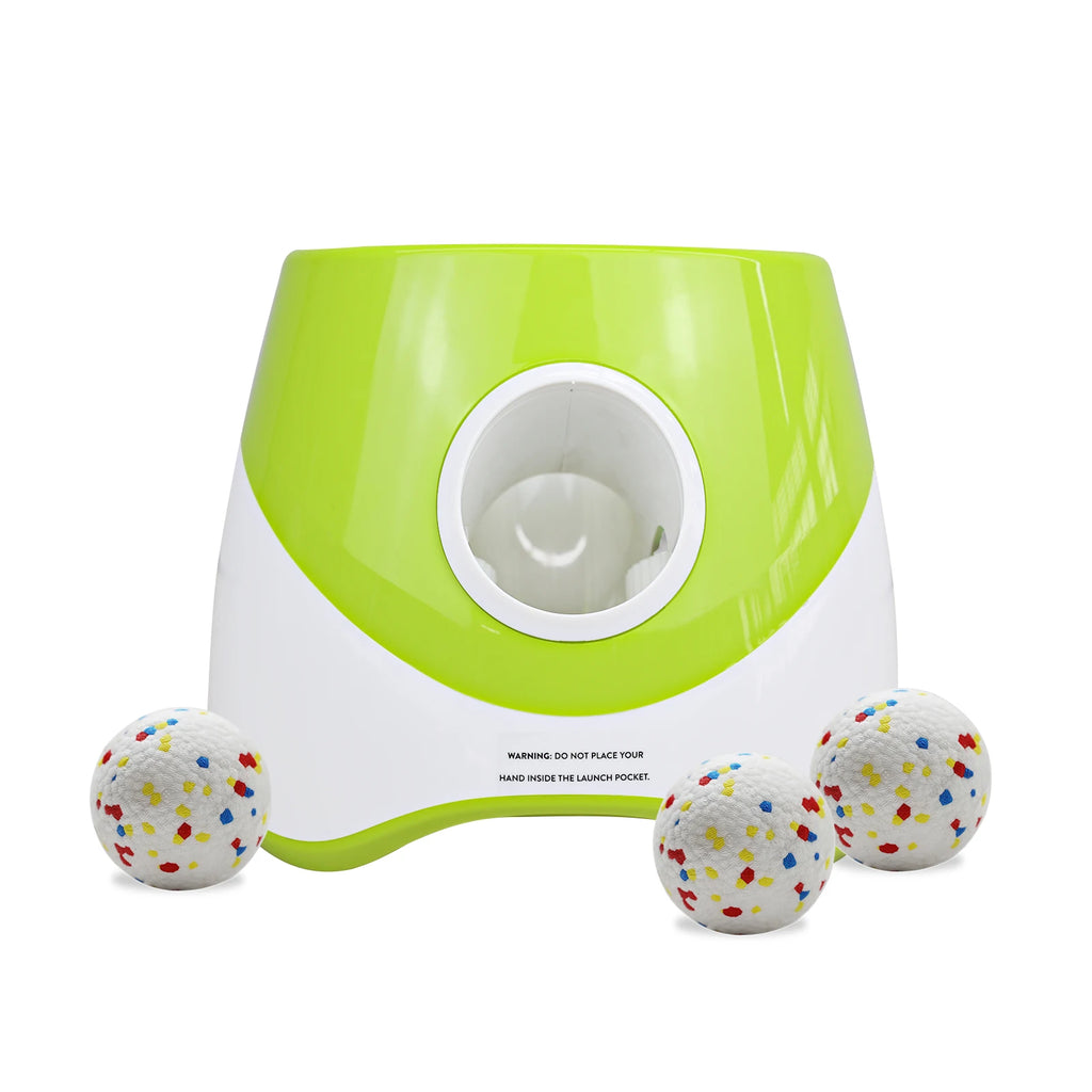Rechargeable Automatic Tennis Ball Launcher for Dogs Interactive Fetch Throwing Machine