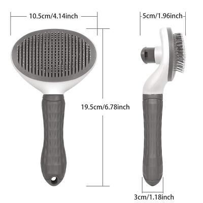 One Click Pet Hair Remover Grooming Brush